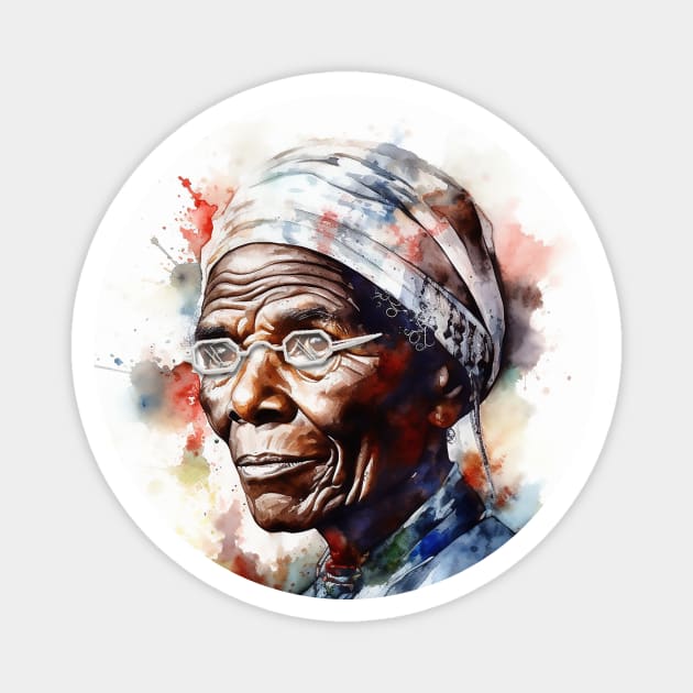 Sojourner Truth Watercolor Portrait for Black History Month Magnet by HistoryMakers